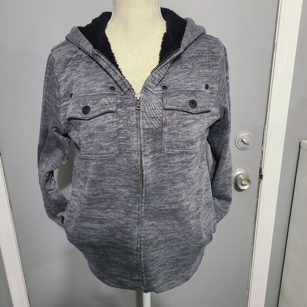 Boys large Helix warm fleece /fur lined jacket
